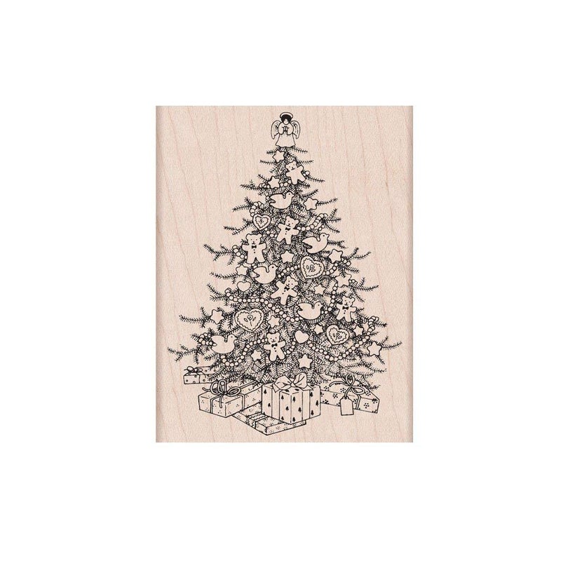 Hero Arts K6359 Wood Stamps, from The Vault Christmas Tree - Image 1